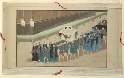 Eine von sechzehn Szenen des Todes und der Beerdigung eines Mannes von Unknown artist
