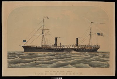 Dampfer John L Stephens der Pacific Mail Steam Ship Company von Unknown artist