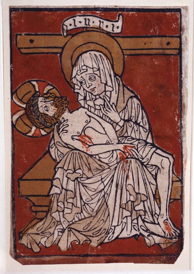 Pieta der Abtei Stift Lambach, ca. 1420-30 (Farbstich) von Unknown artist