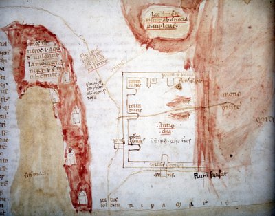 Plan von Antiochia (Antakya), Stadt der Türkei - in „Peregrinationem in Terram Sanctam“ von Unknown artist