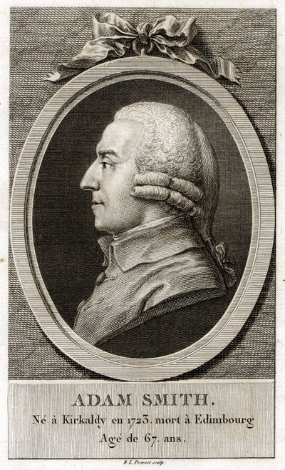 Porträt von Adam Smith (1723 - 1790), schottischer Philosoph und Ökonom. von Unknown artist