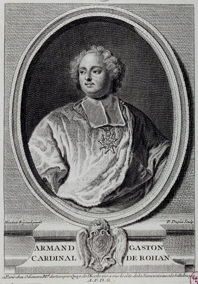 Porträt von Armand Gaston Maximilien, Kardinal de Rohan (1674-1749) von Unknown artist