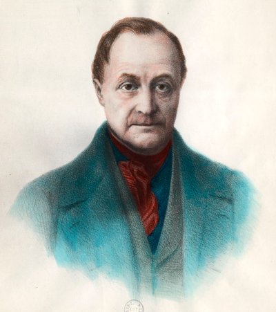 Porträt von Auguste Comte (1798 - 1857), französischer Philosoph von Unknown artist