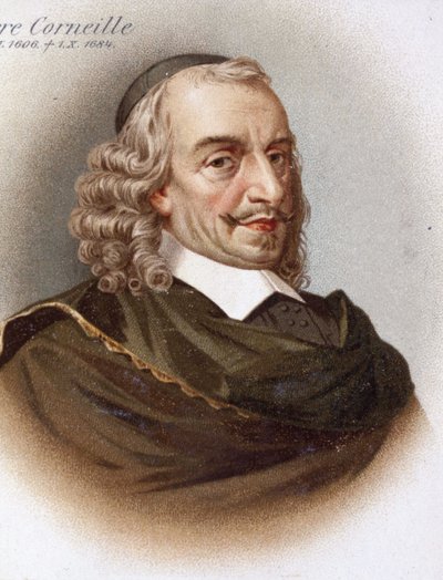 Porträt von Corneille (1606 - 1684). Chromolithografie des 19. Jahrhunderts. von Unknown artist