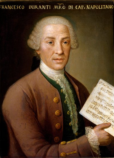 Porträt von Francesco Durante (1684-1755), Organist und Meister der neapolitanischen Kapelle. Anonymes Gemälde. 18. Jahrhundert Bologna, Civico Museo Bibliografico Musicale von Unknown artist