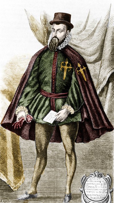 Porträt von Francisco Pizarro von Unknown artist