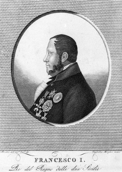 Porträt von Franz I. (1777-1830), König der Beiden Sizilien. von Unknown artist