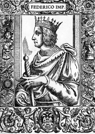 Porträt von Friedrich II. (1194-1250), deutscher Kaiser von Unknown artist