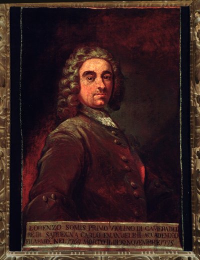 Porträt von Giovanni Lorenzo Somis (Gemälde) von Unknown artist