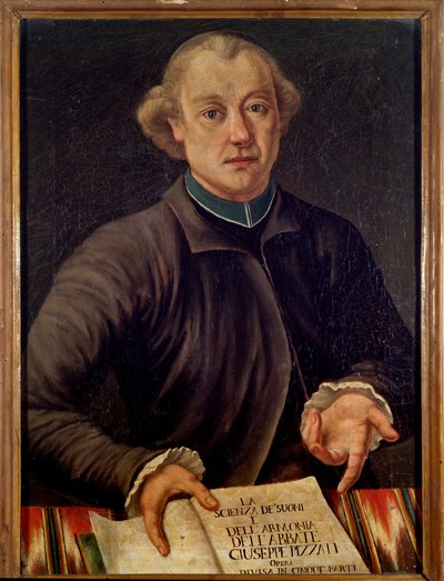 Porträt von Giuseppe Pizzati, italienischer Musiktheoretiker von Unknown artist