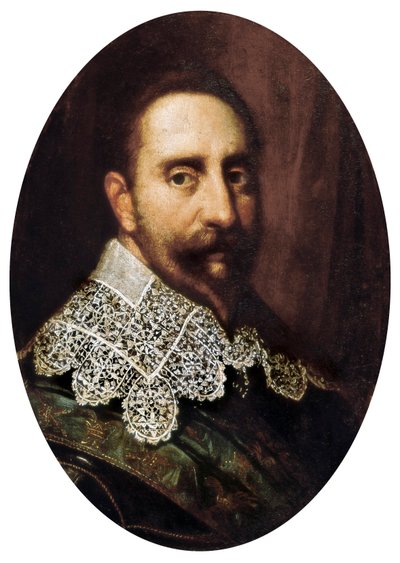 Porträt von Gustav II. Adolf (1594-1632), König von Schweden von 1611 bis 1632. Gemälde. Padua, Städtisches Museum von Padua. von Unknown artist