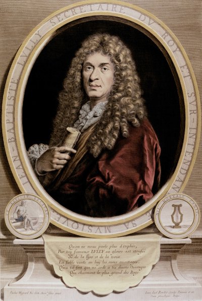 Porträt von Jean Baptiste Lully (Giovanni Battista Lulli) (1632-1687) von Unknown artist