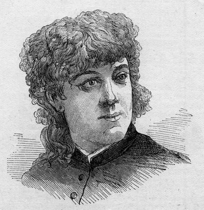Porträt von Jeanne Samary (1857-1890), französische Komödiantin, Mitglied der Comédie-Française. Gravur in „Le Monde Illustré“ Nr. 1168 vom 16. August 1879. von Unknown artist