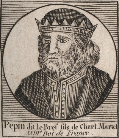 Porträt von Pippin III genannt Pippin der Kurze von Unknown artist