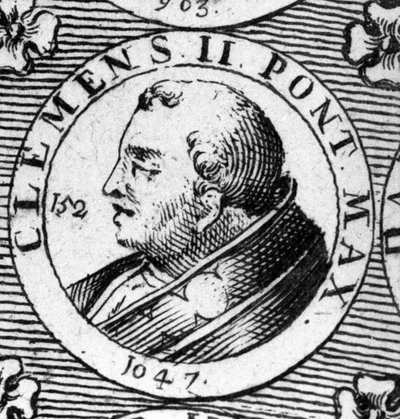 Porträt von Papst Clemens II. (gestorben 1047) von Unknown artist