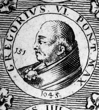Porträt von Papst Gregor VI. (gestorben 1048) von Unknown artist