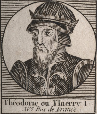 Porträt von Thierry III von Unknown artist