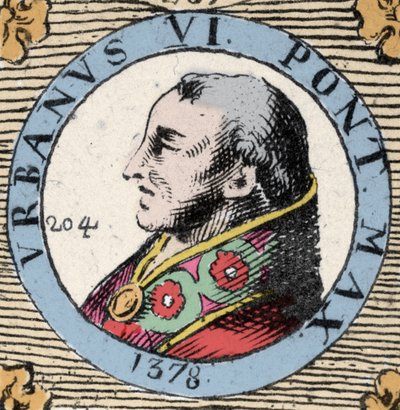 Porträt von Urban VI (Bartolemeo Prignano) von Unknown artist