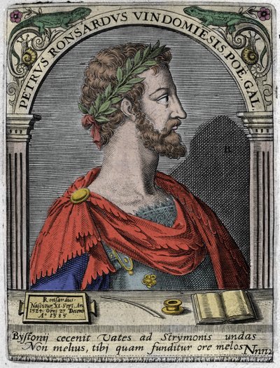 Porträt des französischen Dichters Pierre de Ronsard (1524-1585) von Unknown artist