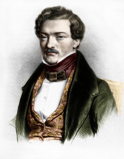 Porträt des französischen Tenors Gilbert-Louis Duprez von Unknown artist