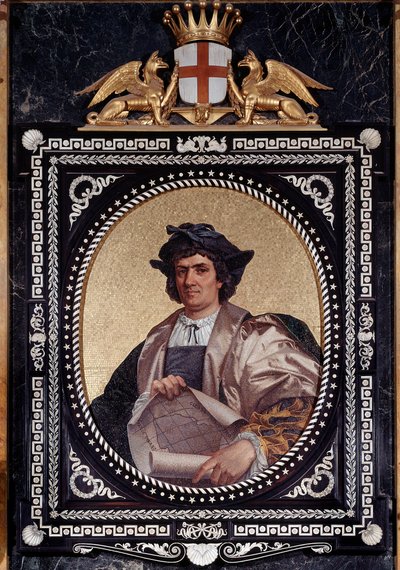 Porträt des italienischen Seefahrers Christoph Kolumbus (1451-1506) von Unknown artist