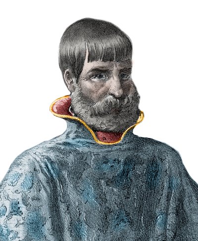 Porträt des spanischen Konquistadors Juan Ponce de León (1460-1521), Entdecker Floridas - Porträt von Juan Ponce de León - spanischer Entdecker von Unknown artist