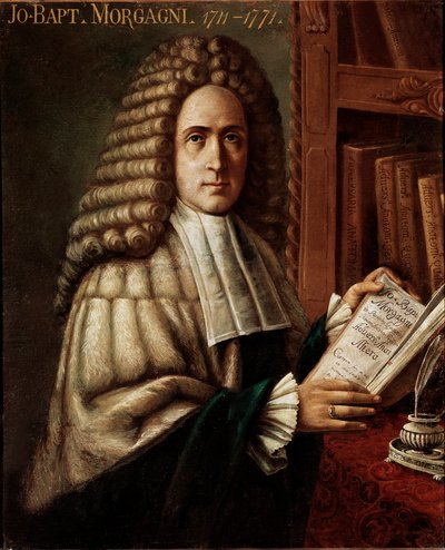 Porträt des Arztes und Anatomen Giovanni Battista Morgagni, Gründer der pathologischen Anatomie von Unknown artist