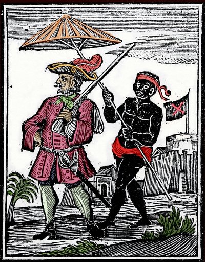 Porträt des Piraten Henry Every (Kupferstich) von Unknown artist