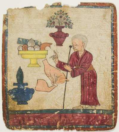 Darbringung von Opfergaben, aus einem Satz von Initiationskarten (Tsakali) von Unknown artist