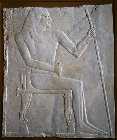 Relief von Nyankhnesut sitzend von Unknown artist