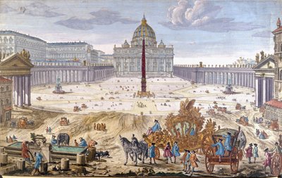 Rom, Petersplatz zu Beginn des 18. Jahrhunderts von Unknown artist