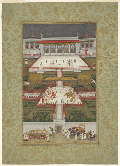 Herrscher von Tänzern in einem Paradiesgarten unterhalten von Unknown artist