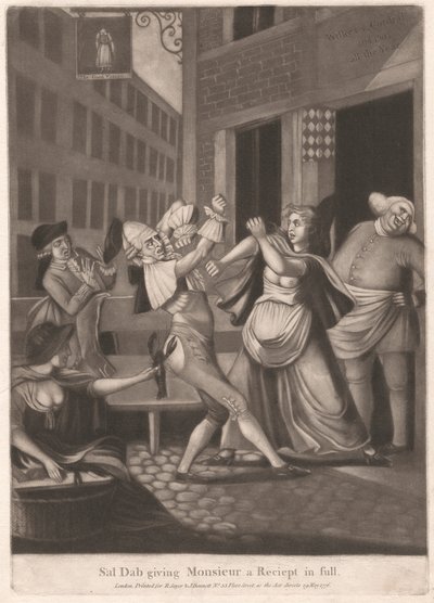 Sal Dab gibt Monsieur eine Quittung in voller Höhe von Unknown artist