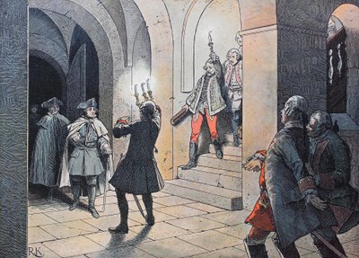 Siebenjähriger Krieg, zwischen 1756 und 1763, König Friedrich der Große von Unknown artist
