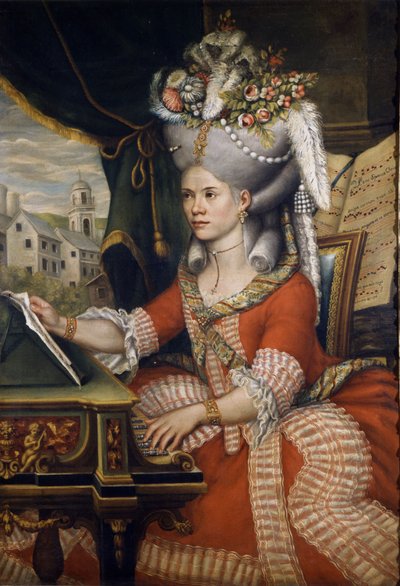 Sängerin Therese (Teresa) Lanti, Geliebte von Casanova. Anonym. Scala Museum, Mailand von Unknown artist