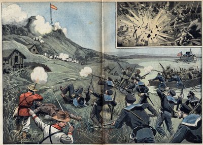 Spanisch-Amerikanischer Krieg oder Kubanischer Unabhängigkeitskrieg (1868-1898) zwischen Spanien und Nordamerika von Unknown artist