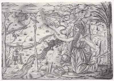 Der heilige Hieronymus in der Buße von Unknown artist