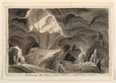 Bühnenbild, Höhlen von Unknown artist