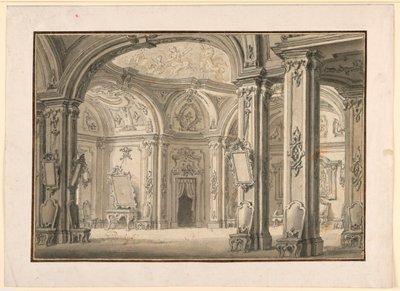 Bühnenbild: Galerie in einem Palast von Unknown artist