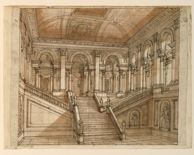 Bühnenbild, Palastinterieur von Unknown artist