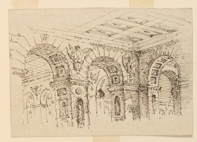 Bühnenbild, Palastinterieur von Unknown artist
