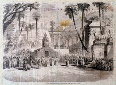 Bühnenbild für den zweiten Akt von Semiramide von Unknown artist