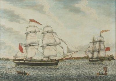 T.G. William Broderick an der Mündung des Tyne von Unknown artist
