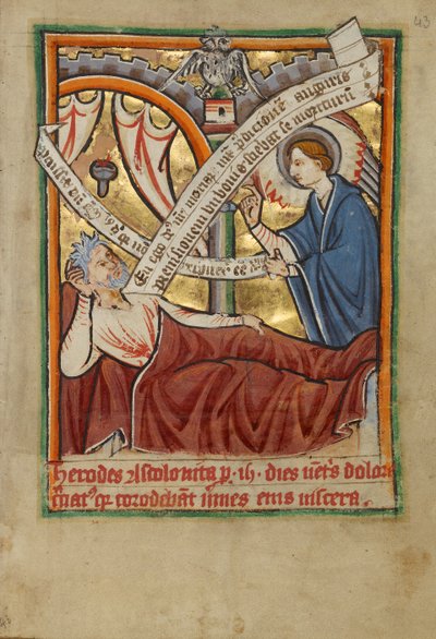 Der Traum des Joseph / Der Engel erscheint Herodes von Unknown artist