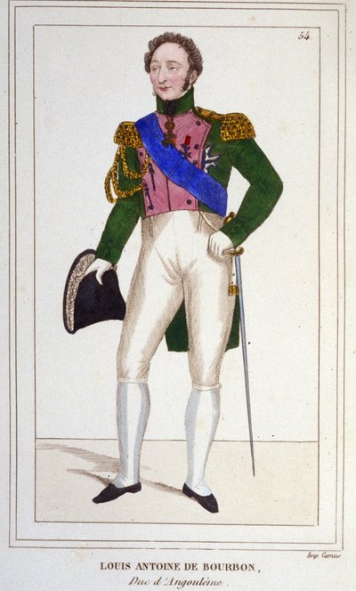 Der Herzog von Angoulême Louis Antoine (Louis-Antoine) d