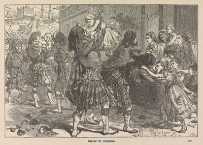 Die erste Entlastung von Lucknow von Unknown artist