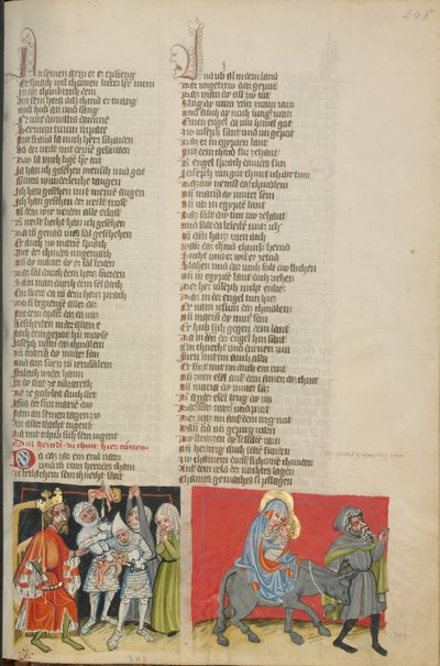 Das Massaker der Unschuldigen; Die Flucht nach Ägypten von Unknown artist