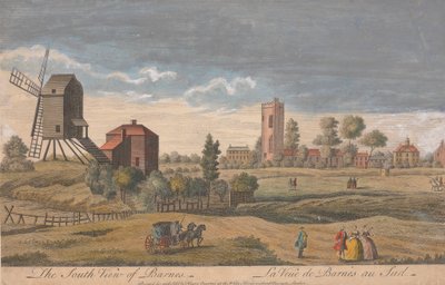 Die Südansicht von Barnes von Unknown artist