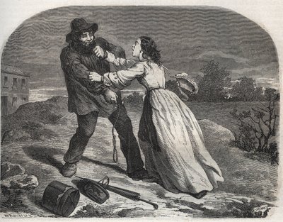 Der Mörder des guten Martin Dumollard (1810-1862), Serienmörder des 19. Jahrhunderts, im Ain von Unknown artist