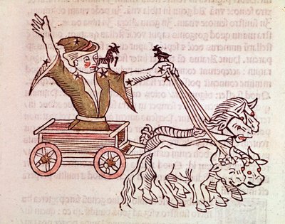 Das Sternbild der Zecke (Detail) aus „Poeticon astronomicon“ zugeschrieben dem römischen Historiker Hygin von Unknown artist